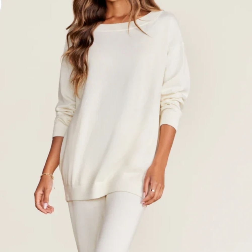 NWT Barefoot Dreams Sunbleached Drape Back Tunic